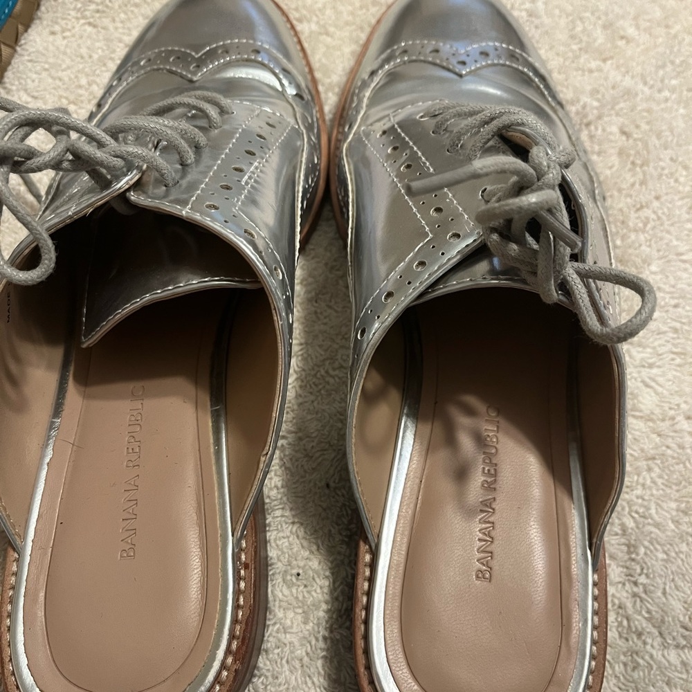 Banana republic backless loafers